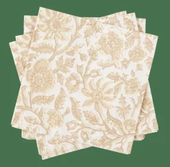 CASA HENNA FLOWER Set Di 20 Tovaglioli Rosso, Beige| Tovaglioli