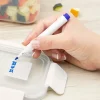 CASA HOMEY CLIP Pennarello A Gesso Contenitore Blu| Strumenti Da Cucina
