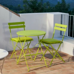 CASA IMPERIAL Set Bistro Rotondo Lime| Set Bistro