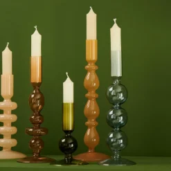 CASA ISA Candeliere Opale Marrone Marrone| Candelieri