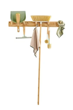 CASA JASMIN Paletta Con Scopa Verde, Naturale| Pulire