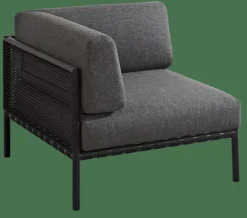 CASA JUMBO Poltrona Ad Angolo Nero| Set Lounge