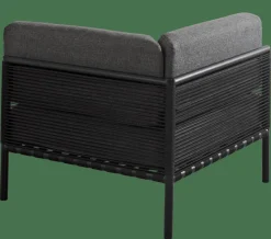 CASA JUMBO Poltrona Ad Angolo Nero| Set Lounge