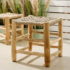 CASA KANAI Sgabello 2DIM Sgabello Large Naturale| Kids|Sgabelli