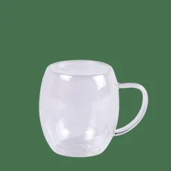 CASA LAGOM Mug A Doppia Parete 30 CL Trasparente| Utensili Da Tè|Bicchieri Da Caffè