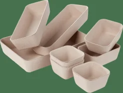 CASA LINOSTORE Cestini Portatutto Per Cassetto Beige| Cesti Portatutto