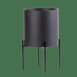 CASA LOUNGE Vaso Da Giardino Nero| Vasi Di Fiori|Supporti Per Piante