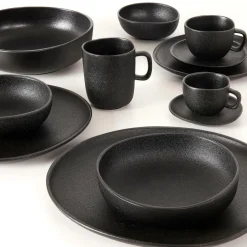 CASA MAGMA Tazza & Piattino 20 CL Nero| Tazze