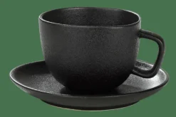 CASA MAGMA Tazza & Piattino 20 CL Nero| Tazze