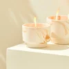 CASA MARBLE Candela Da Esterno Bianco, Arancione| Candele Da Giardino