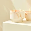 CASA MARBLE Candele Da Esterno Bianco, Arancione| Candele Da Giardino
