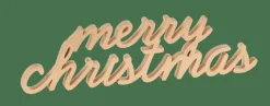 CASA MERRY XMAS Soprammobile Dorato| Figurine Decorative
