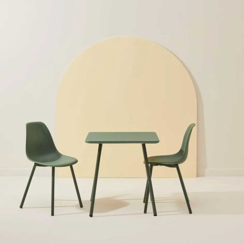 CASA MIKA Tavolo Per Bambini Con 2 Sedie Verde| Kids