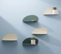CASA MILLY Mensola Da Parete Verde| Scaffali Da Parete
