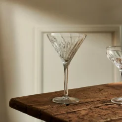 CASA MIXOLOGY Bicchiere Da Martini 21,5 CL Trasparente| Bicchieri Da Cocktail