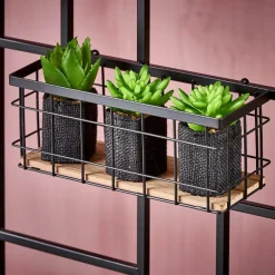 CASA MODULAR Cesto Di Metallo Nero| Decorazioni Da Parete