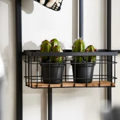 CASA MODULAR Cesto Di Metallo Nero| Decorazioni Da Parete