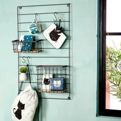 CASA MODULAR Organiser Da Parete Nero| Decorazioni Da Parete|Scaffali Da Parete