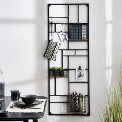 CASA MODULAR Organiser Da Parete Nero| Decorazioni Da Parete|Scaffali Da Parete