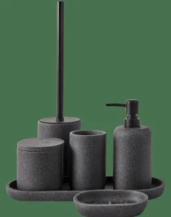 CASA MOON Dispenser Per Sapone Nero, Grigio Scuro| Accessori Da Lavandino