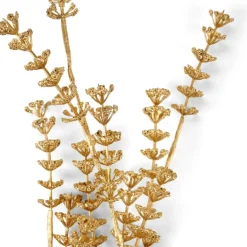 CASA MOTHERWORT Rametto Erbe Dorato| Rami Artificiali|Autunno