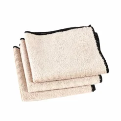 CASA MULTI Panno In Microfibra Set Di 3 Nero| Strofinacci