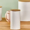 CASA NAGINI Contenitore Capsule Caffè Bianco, Naturale| Utensili Da Caffè|Contenitore Per Alimenti