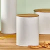 CASA NAGINI Contenitore Per Biscotti Bianco, Naturale| Contenitore Per Alimenti|Scatole Conserva Vivande