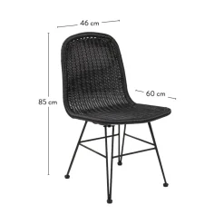 CASA NEW OAK Gambe A Nero| Tavoli