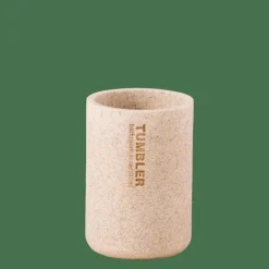 CASA NEW RESIN Bicchiere Porta Spazzolino Naturale| Accessori Da Lavandino