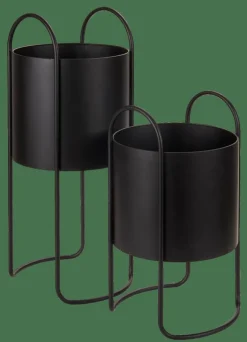 CASA OLGA Vaso Per Piante Nero| Vasi Di Fiori