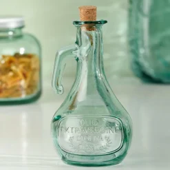 CASA OLIO Caraffa Per Olio 55 CL Trasparente| Bottiglie Per Olio