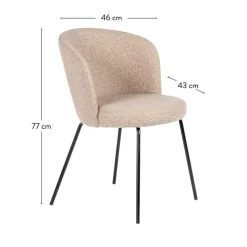 CASA OLIVIER Sedia Da Tavolo Beige| Sedie Da Pranzo