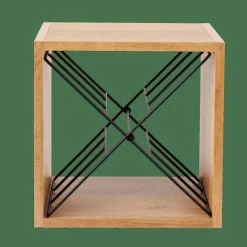CASA OXO Scaffale Portabott Nero, Naturale, Multicolore| Accessori Per Vino
