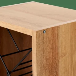 CASA OXO Scaffale Portabott Nero, Naturale, Multicolore| Accessori Per Vino