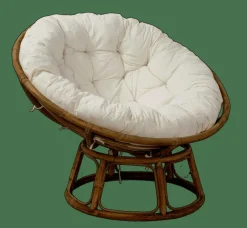 CASA PAPASAN Sedia Lounge Naturale, Bianco Antico| Poltrone