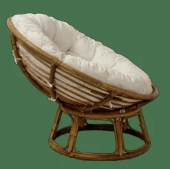CASA PAPASAN Sedia Lounge Naturale, Bianco Antico| Poltrone