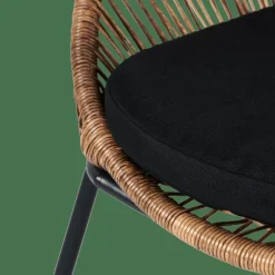 CASA PAPAYO Sedia Lounge Con Cuscino Naturale| Sedie Lounge