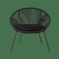 CASA PAPAYO Sedia Lounge Nero| Sedie Lounge