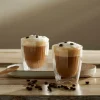 CASA PAUSA Bicchiere 2a Parete Set Di 2 25 CL Trasparente| Bicchieri Da Caffè|Bicchieri Da Tè