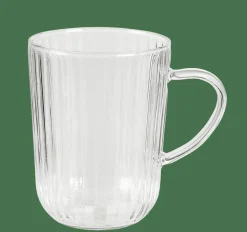 CASA PAUSA Bicchiere Tè, Manico 45 CL Trasparente| Bicchieri Da Caffè|Bicchieri Da Tè