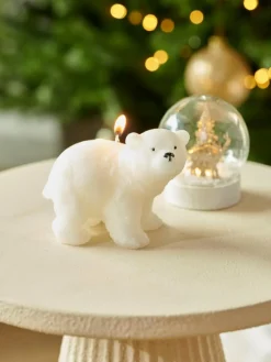 CASA POLA Candela Orso Polare Bianco| Candele