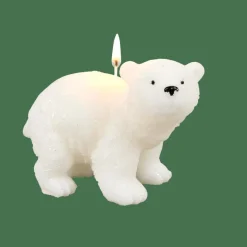 CASA POLA Candela Orso Polare Bianco| Candele