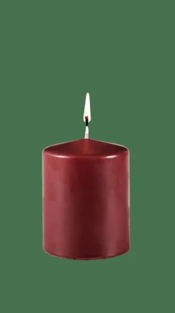 CASA PURE Candela Cilindrica Rosso Scuro| Candele