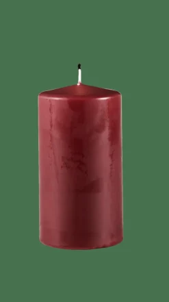 CASA PURE Candela Cilindrica Rosso Scuro| Candele