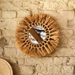 CASA RAFFIA Portacandele Naturale| Portacandela