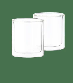 CASA RELAX Bicchiere A Parete Set Di 2 24,5 CL Trasparente| Bicchieri Da Caffè|Bicchieri Da Tè