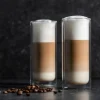 CASA RELAX Bicchieri A Doppia Parete,set Di 2 30 CL Trasparente| Bicchieri Da Caffè|Bicchieri Da Tè