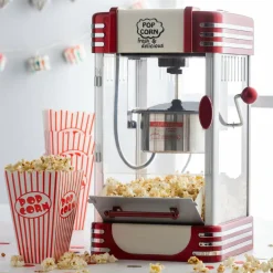 CASA RETRO FUN Macchina Per Popcorn XL Rosso| Elettrodomestici