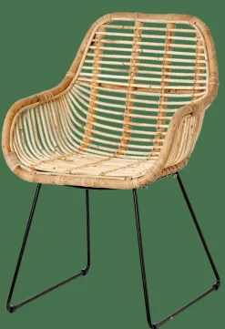 CASA ROTAN Sedia Da Tavolo Naturale| Sedie Da Pranzo